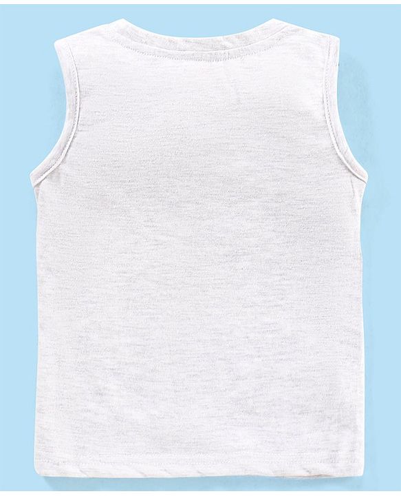 Babyhug 100% Cotton Half Sleeves Shirt With T-Shirt Text Print- Blue & White