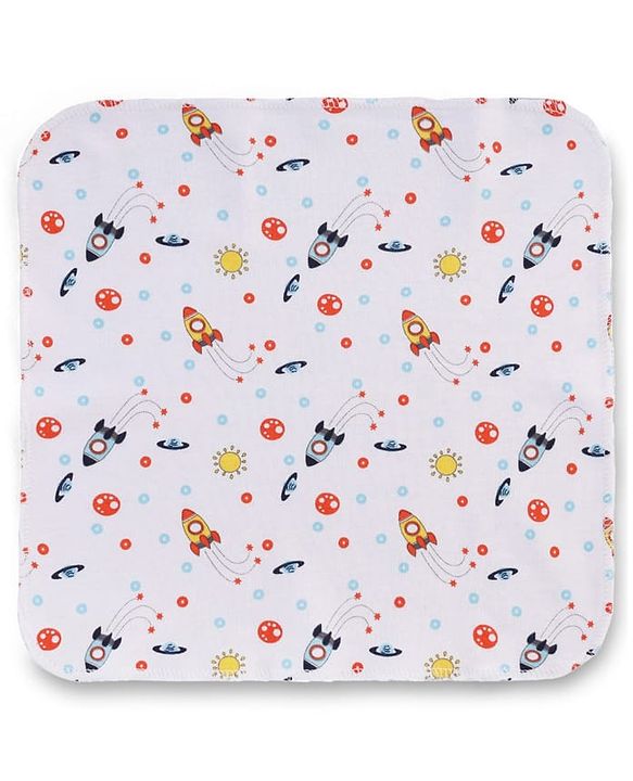 Babyhug 100% Cotton Premium Wash Cloth Pack of 8 - Multicolor