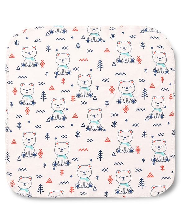 Babyhug 100% Cotton Premium Wash Cloth Pack of 8 - Multicolor
