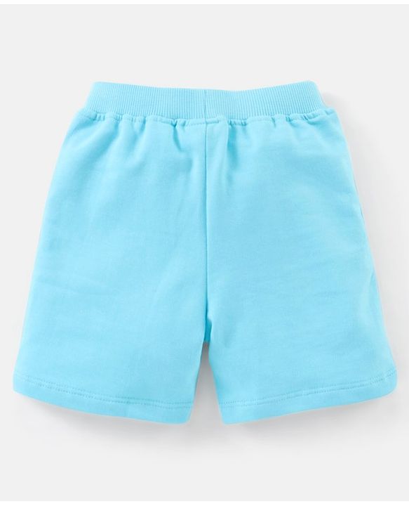 Babyhug Cotton Half Sleeves T-Shirt & Shorts Striped - Blue