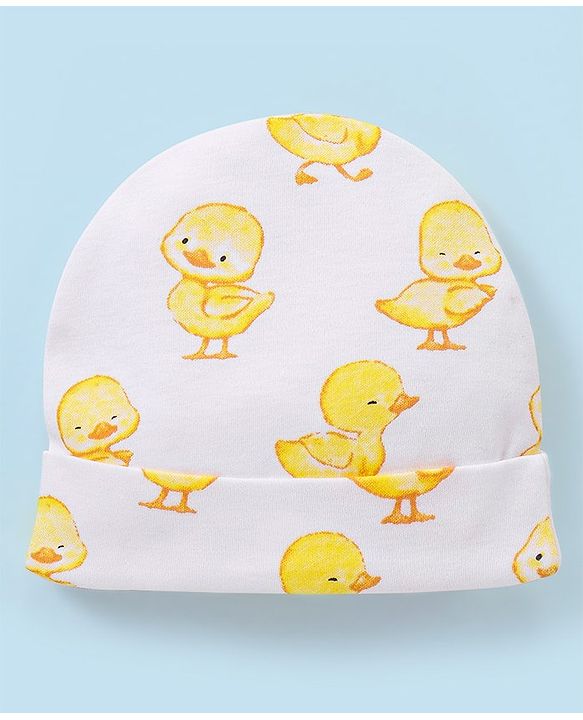 Babyhug  Preemie 100 % Cotton Baby Clothing Gift Sets Pack of 5 - White & Yellow