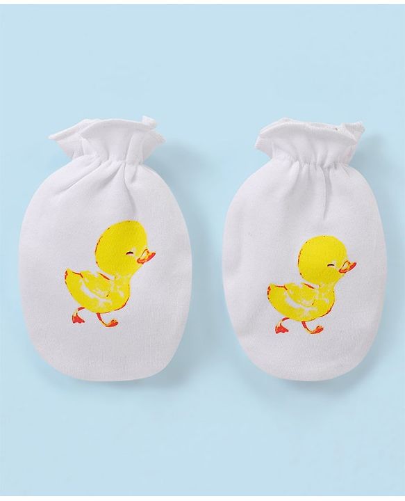 Babyhug 100 % Cotton Baby Clothing Gift Sets Pack of 5 - White & Yellow