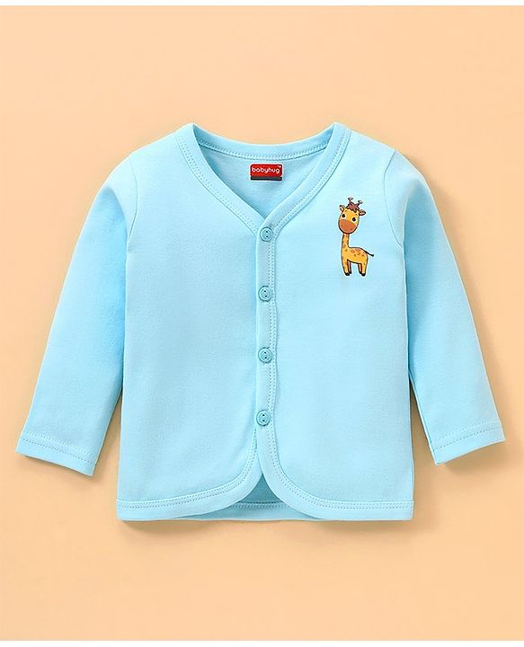 Babyhug 100 % Cotton Baby Clothing Gift Sets Pack of 7 - Blue