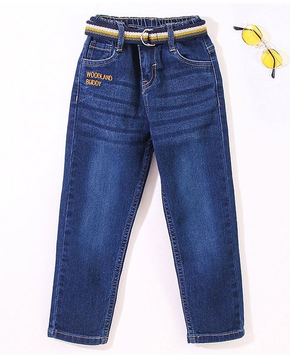 Babyhug Boy Jeans 12 With Mock Fly  -18M Blue