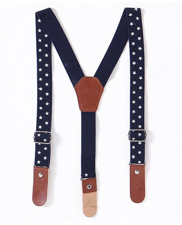 Babyhug Cotton Washed Denim Solid Full Length Jeans With Suspender  Fly With Zipper -  Blue