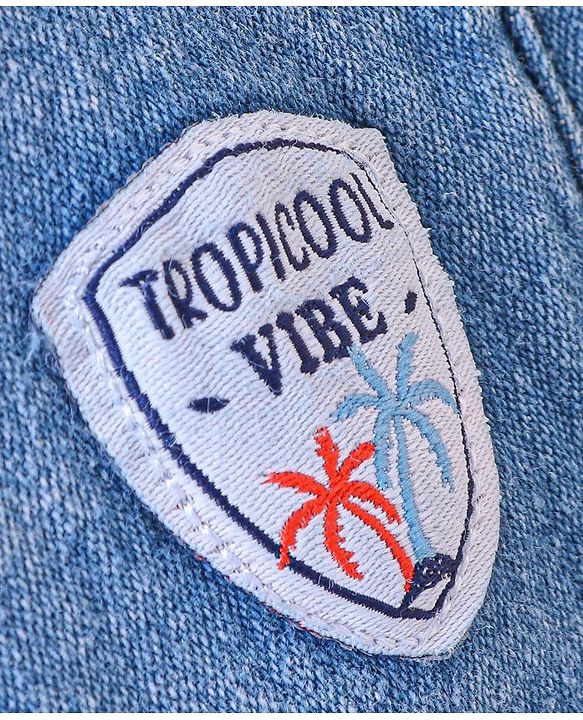 Babyhug Full Length Jeans Tropicool Vibe - Blue