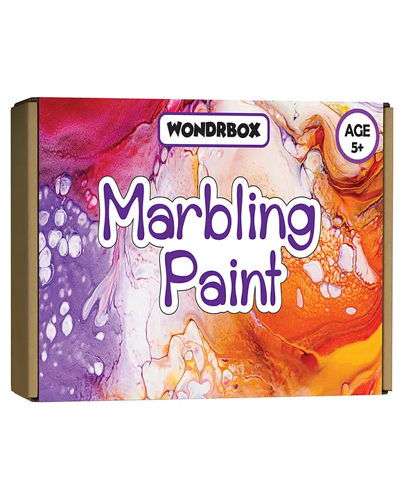 WONDRBOX Marbling Painting Kit with Art and Craft Supplies for