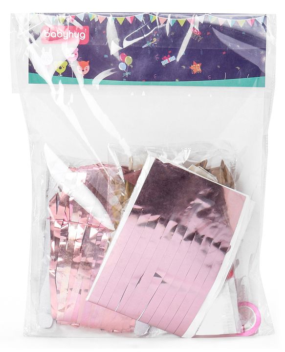 Babyhug Birthday Decor Kit Rose Gold - Pack Of 56