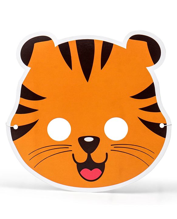 Babyhug Animal Face Mask Set - 12 Piecesm |  Animal-Themed Designs |  Fun Party & Role-Play Accessory for Kids | Paper Masks.