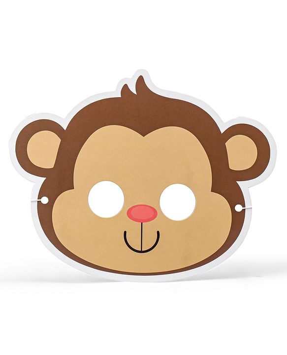Babyhug Animal Face Mask Set - 12 Piecesm |  Animal-Themed Designs |  Fun Party & Role-Play Accessory for Kids | Paper Masks.