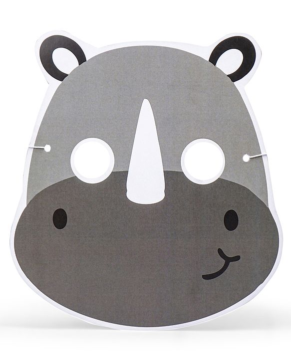 Babyhug Animal Face Mask Set - 12 Piecesm |  Animal-Themed Designs |  Fun Party & Role-Play Accessory for Kids | Paper Masks.