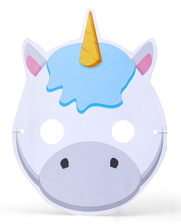 Babyhug Animal Face Mask Set - 12 Piecesm |  Animal-Themed Designs |  Fun Party & Role-Play Accessory for Kids | Paper Masks.
