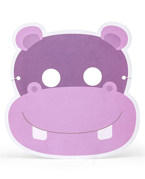 Babyhug Animal Face Mask Set - 12 Piecesm |  Animal-Themed Designs |  Fun Party & Role-Play Accessory for Kids | Paper Masks.