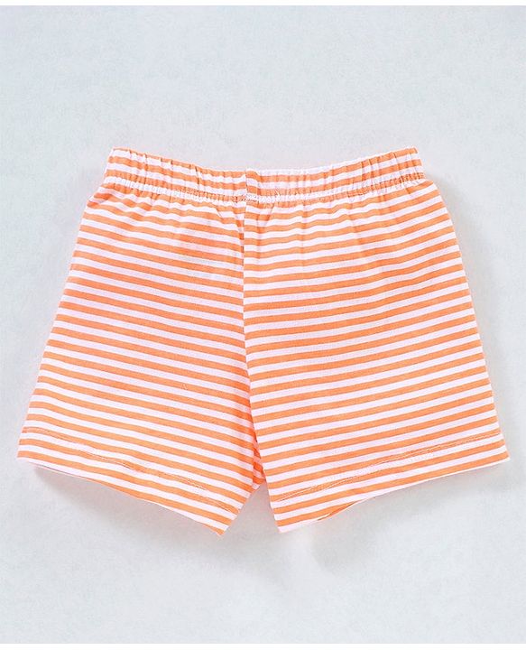 Babyhug 100% Cotton Briefs Striped Pack of 3 - Blue Orange & Green