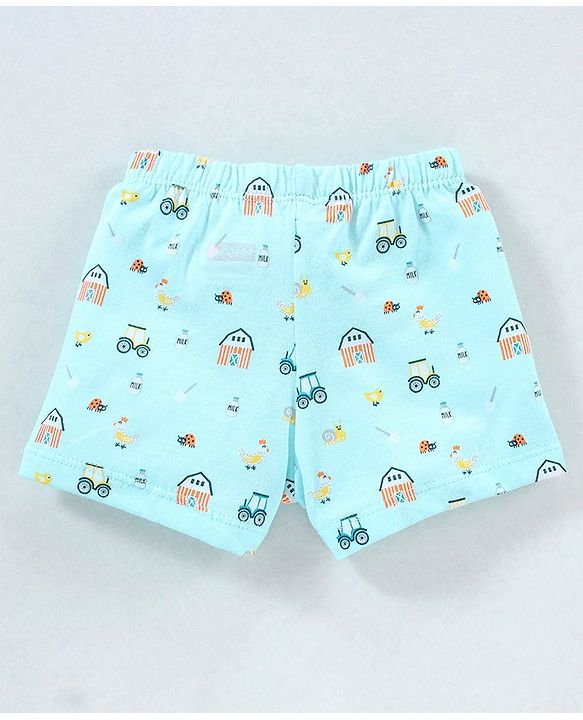Babyhug 100% Cotton Briefs Striped Pack of 3 - Blue Orange & Green