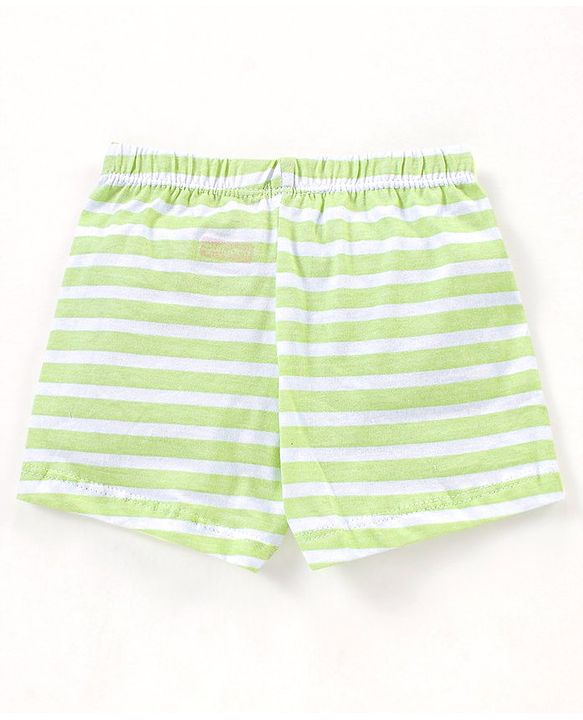 Babyhug 100% Cotton Briefs Stripes & Dino Print Pack of 3- Orange & Blue
