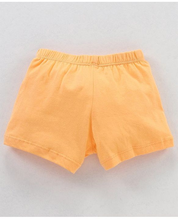 Babyhug 100% Cotton Knit Striped Boxers Cars Print Pack of 3 - Sky Blue Orange & White