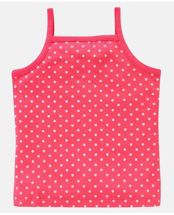 Babyhug 100% Cotton Sleeveless Stripe & Floral Printed Slips Pack of 3 - Pink & Mint Green