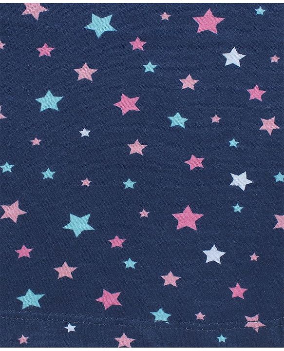 Babyhug 100% Cotton Singlet Slips Stripes & Printed Pack Of 3 - Grey Blue & Pink