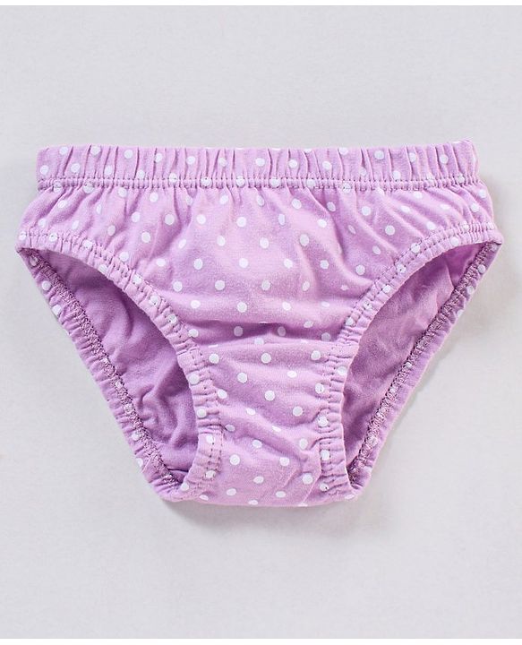Babyhug 100% Cotton Floral & Star Fish Printed Panties Pack of 3 - Purple & Sea Green