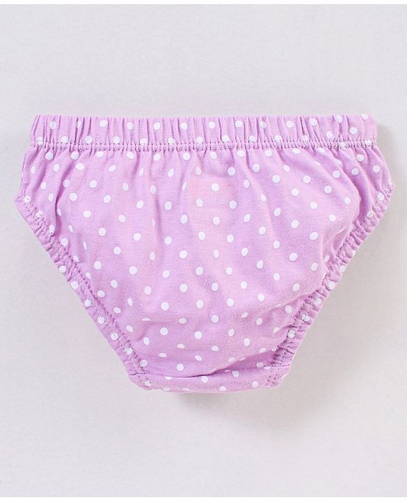 Babyhug 100% Cotton Floral & Star Fish Printed Panties Pack of 3 - Purple & Sea Green