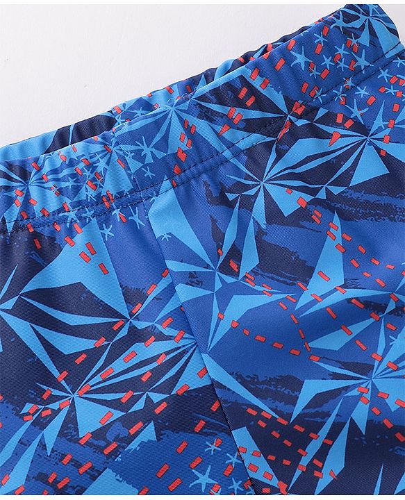 Babyhug Quick Dry Swimming Trunk Stars Print- Blue