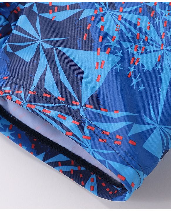 Babyhug Quick Dry Swimming Trunk Stars Print- Blue