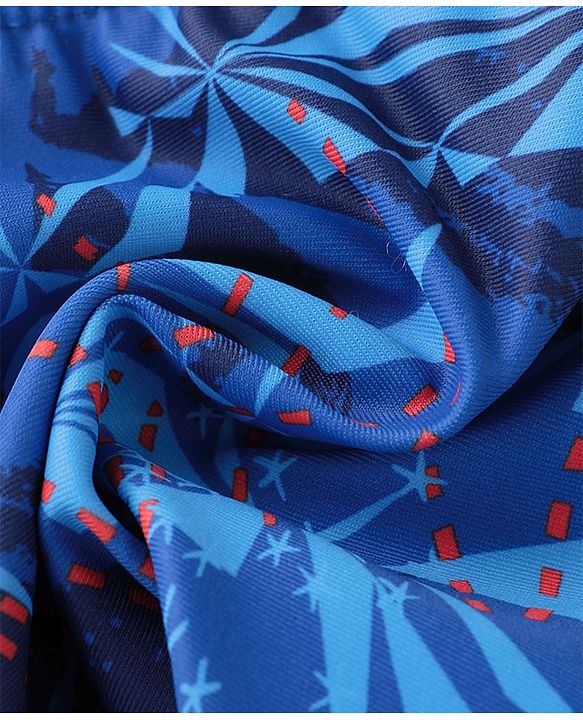 Babyhug Quick Dry Swimming Trunk Stars Print- Blue