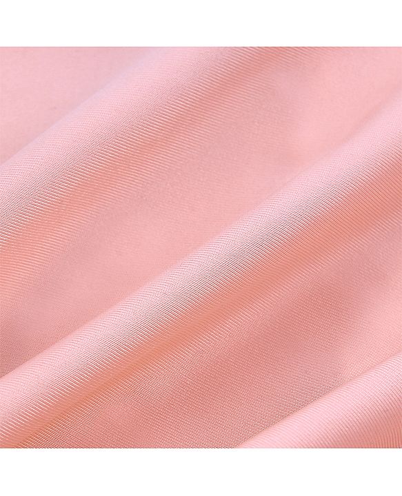 Babyhug Half Sleeves Frock Swimsuit Striped - Pink