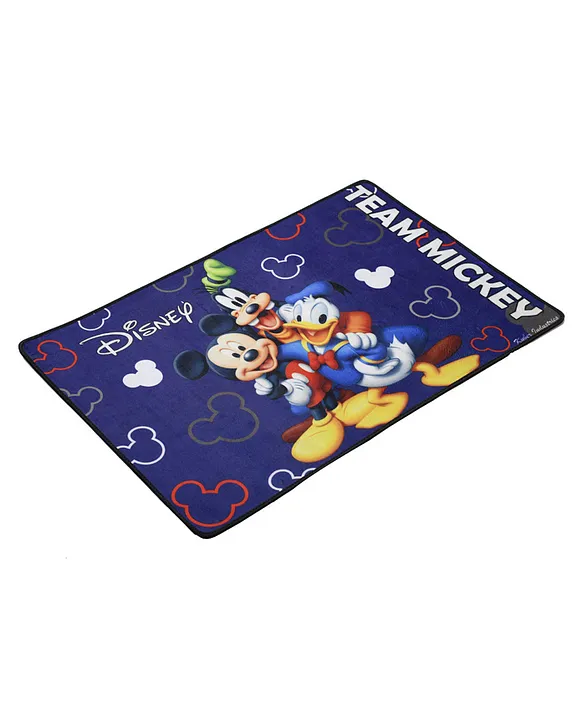 Kuber Industries PVC Anti Skid Welcome Door Mat (Blue) -CTLTC11177