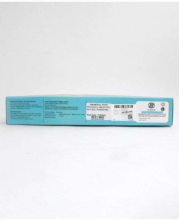 Babyhug 3 in 1 Baby Play Gym Turtle - Green