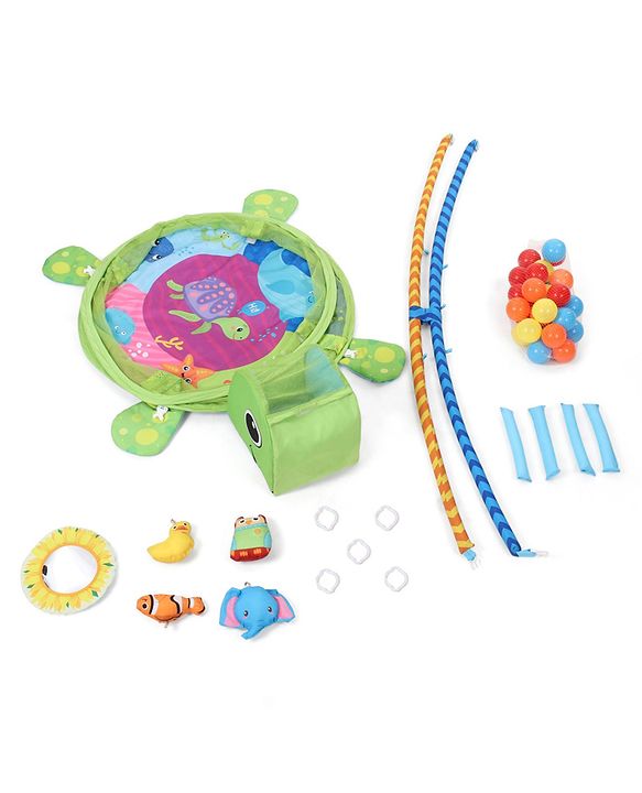 Babyhug 3 in 1 Baby Play Gym Turtle - Green