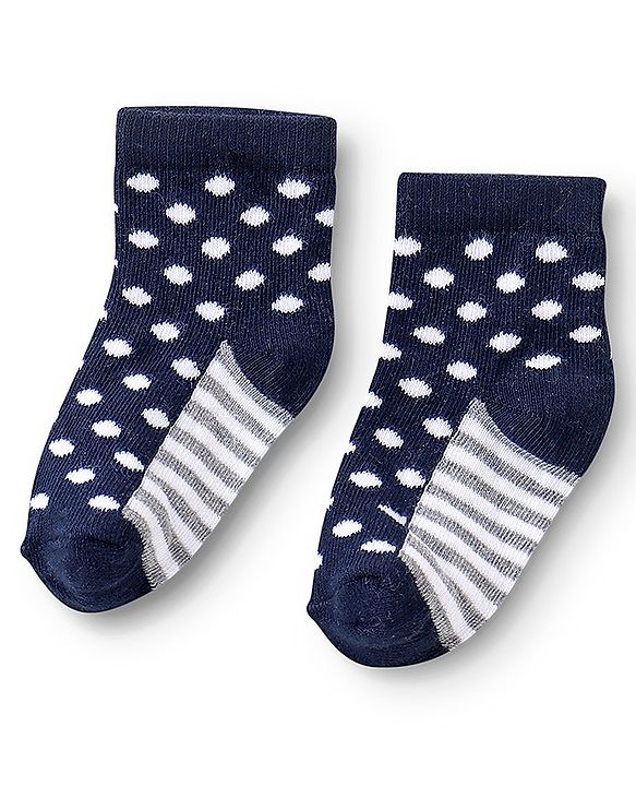 Cute Walk By Babyhug Anti Bacterial Ankle Length Socks Star Design Pack Of 3 - Multicolour