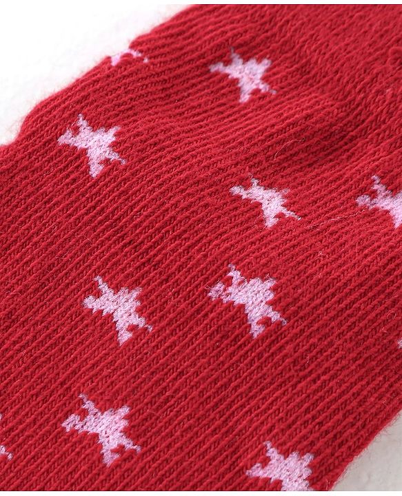Cutewalk By Babyhug Antibacterial Ankle Length Socks Car & Stripes Design Pack Of 5- Navy Blue Red & Grey