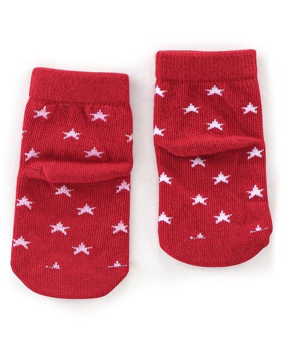 Cutewalk By Babyhug Antibacterial Ankle Length Socks Car & Stripes Design Pack Of 5- Navy Blue Red & Grey