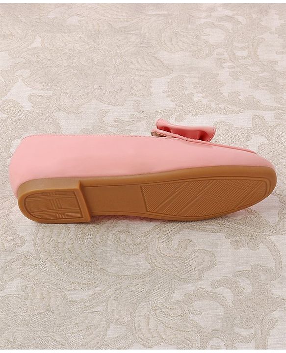 Cute walk by Babyhug Slip On Bellies with Bow Applique - Pink