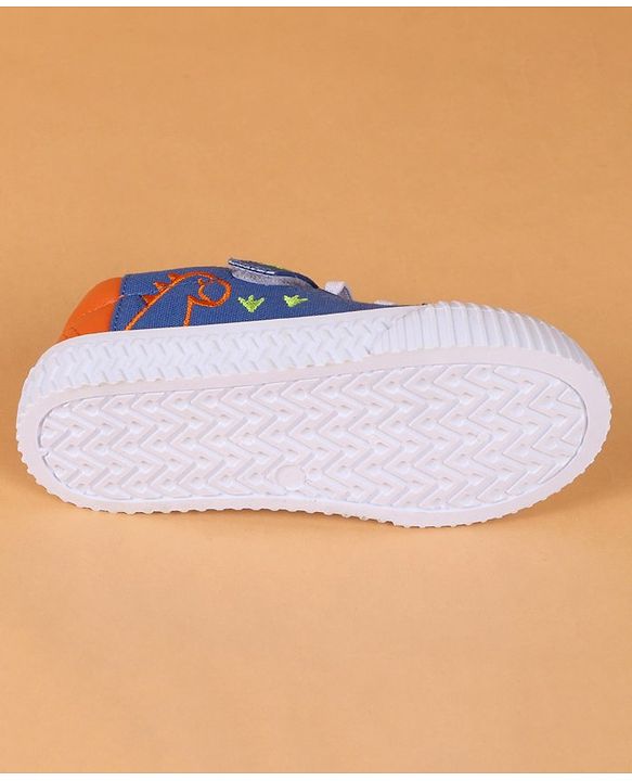 Cute Walk by Babyhug Velcro Closure with Dino Embroidered Casual Shoes - Blue