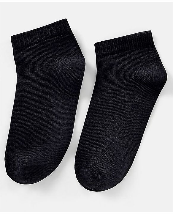 Pine Kids Anti Microbial Biowashed Regular Length Socks Pack of 3 - Black