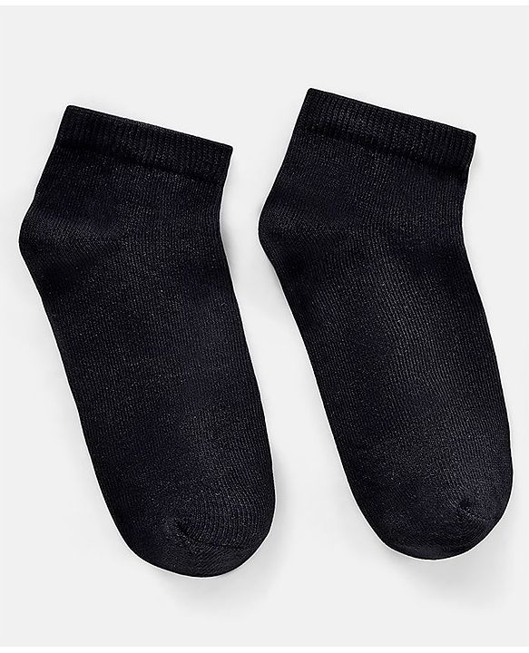 Pine Kids Anti Microbial Biowashed Regular Length Socks Pack of 3 - Black
