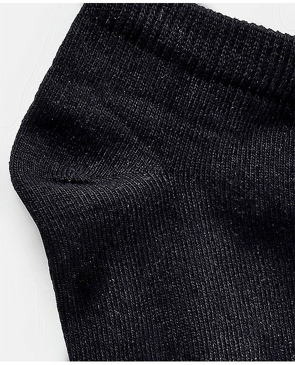 Pine Kids Anti Microbial Biowashed Regular Length Socks Pack of 3 - Black