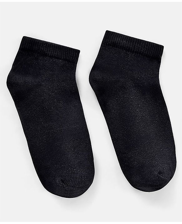 Pine Kids Anti Microbial Biowashed Regular Length Socks Pack of 3 - Black