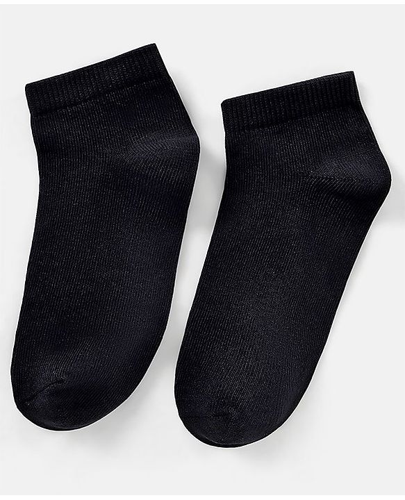 Pine Kids Anti Microbial Biowashed Regular Length Socks Pack of 3 - Black