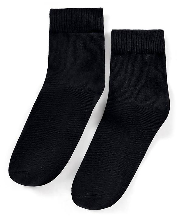 Pine Kids Anti Microbial Bio Washed Regular Length Socks Pack Of 3 - Black