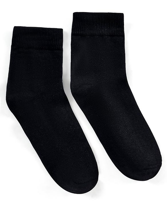 Pine Kids Anti Microbial Bio Washed Regular Length Socks Pack Of 3 - Black