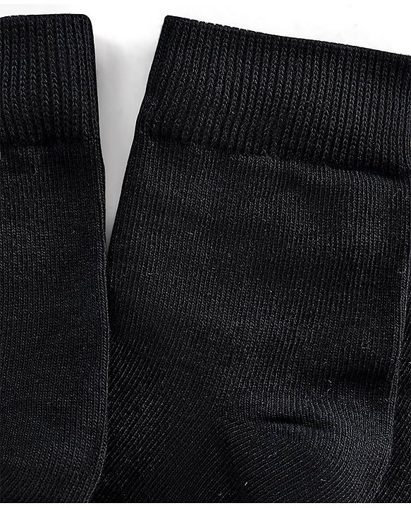 Pine Kids Anti Microbial Bio Washed Regular Length Socks Pack Of 3 - Black