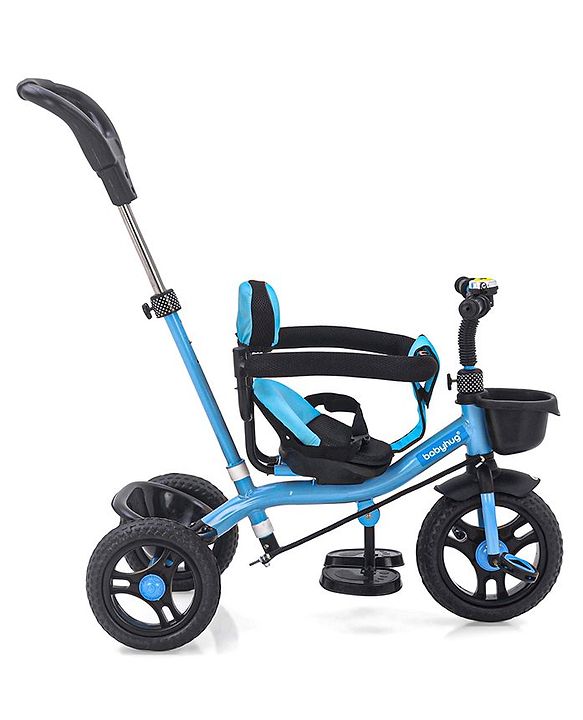Babyhug Plug & Play Gladiator Tricycle With Parental Push Handle & Cushion Seat - Blue