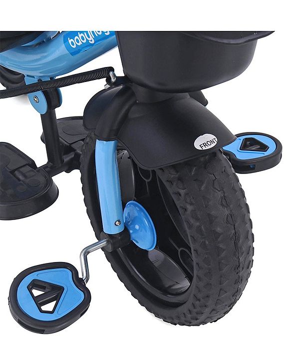 Babyhug Plug & Play Gladiator Tricycle With Parental Push Handle & Cushion Seat - Blue