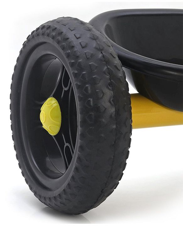 Babyhug Plug & Play Gladiator Tricycle With Parental Push Handle & Cushion Seat - Yellow