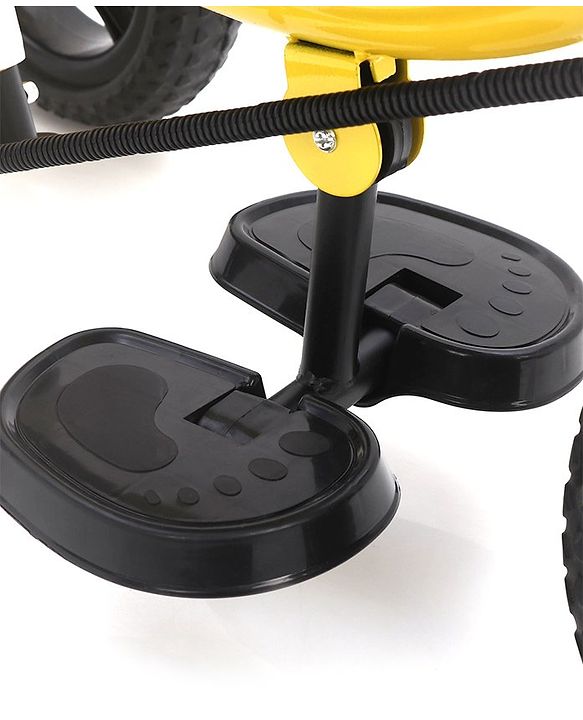 Babyhug Plug & Play Gladiator Tricycle With Parental Push Handle & Cushion Seat - Yellow