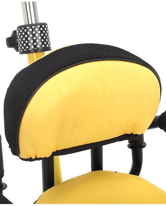 Babyhug Plug & Play Gladiator Tricycle With Parental Push Handle & Cushion Seat - Yellow